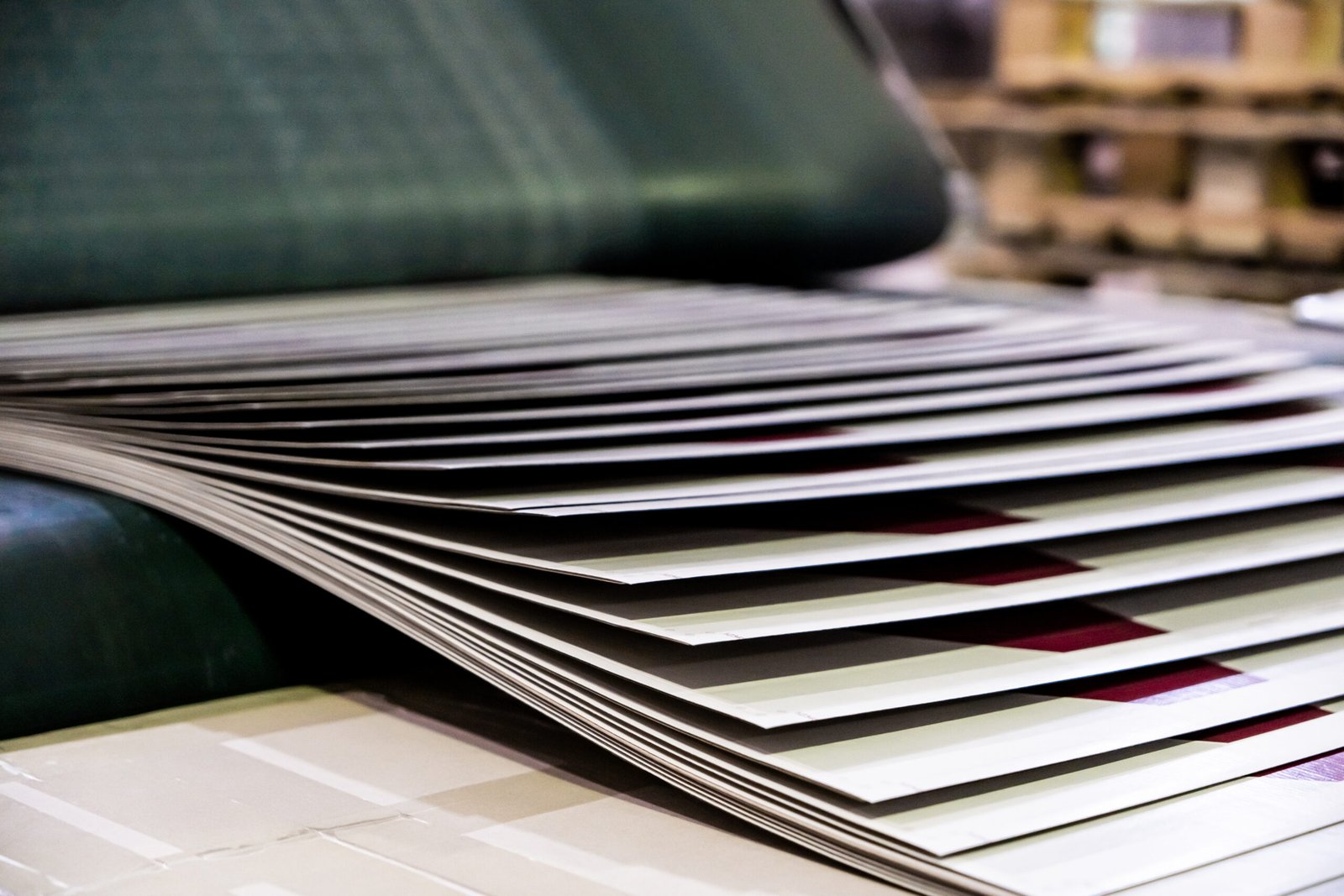 Printing at high speed on offset machine. Label, Rolled Up, Printing Out, Group of Objects Merchandise